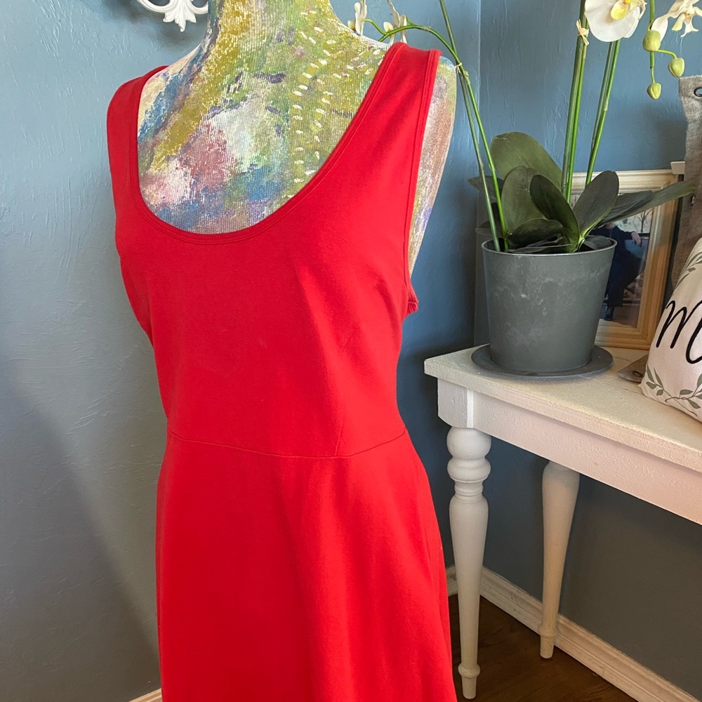 Simple red dress
